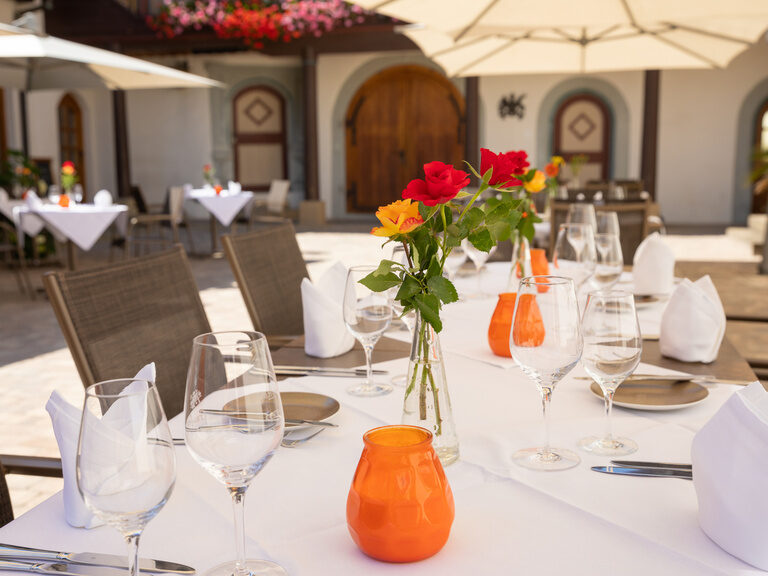 Essen im Restaurant Braunsbach